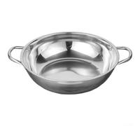 Olla caliente de acero inoxidable compatible con cocinas de inducción, gas y eléctricas, distribución uniforme del calor, mango hueco para un fácil almacenamiento, sopa de cocina múltiple y olla para