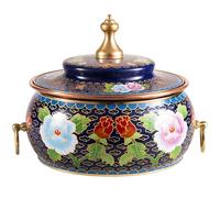 Olla caliente de cobre antiadherente extra gruesa con tapa, olla hecha a mano con forro de cobre para cocinar, moderna olla Shabu Shabu para uso familiar, versátil esencial para la cocina