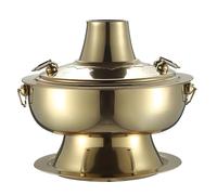 Olla caliente para exteriores con tapa, diseño dividido para una fácil limpieza, ideal para reuniones familiares y amigos