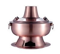 Olla caliente para exteriores con tapa, diseño dividido para una fácil limpieza, ideal para reuniones familiares y amigos