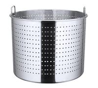 Olla Cesta De Cocción Al Vapor Acero Inoxidable Olla Para Marisco Cocedor De Pasta Cesto De Vapor Utensilios De Cocina Para El Hogar Cocina Cangrejera, Plata, 33cm
