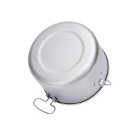 Olla Colgante de Titanio con asa for Camping, Ideal for Viajes sin límites, for picnics y Senderismo, Gran Capacidad, 1,3 l, 0,9 2 Unidades(Ti2045C-2.9L)