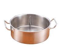 Olla con particiones - Olla de sopa de doble cara para cocina china, ideal para sopa, espaguetis, arroz y salsas