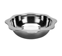 Olla con separador de acero inoxidable Olla de acero inoxidable doble cara con dos compartimentos for sopa, olla cocina, plato for calentar, placa inducción comercial(Kind 1 Diameter 36cm)