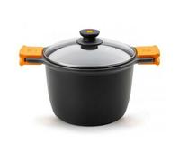 BRA Efficient Olla alta, aluminio fundido, Negro, 20 cm