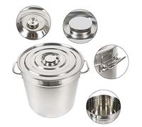 Olla de 70 l, olla de acero inoxidable con tapa, ollas de sopa de gran capacidad, cacerola de camping, olla para pasta, fácil de limpiar, un imprescindible en la cocina.