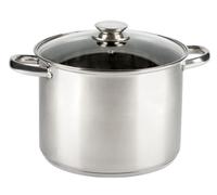 Olla de Acero Inoxidable 18/10, 24 cm de diámetro, 8,6 L - Ideal para cocinar a Fuego Lento y Preparar guisos o sopas.