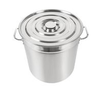 Olla de acero inoxidable 50/70/90L, color plata, con tapa, adecuada para cocinar, asar y mantener caliente en cocinas de gas y de inducción