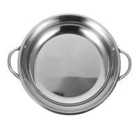 Olla de Acero Inoxidable Anti Derrames para Cocinar, Asas Dobles | Superficie Pulida, Soldadura Firme, Uso en Restaurante, Casa, Camping y Hornillo de Alcohol