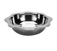 Olla de acero inoxidable con separador Olla de acero inoxidable doble cara con dos compartimentos for sopa, olla cocina, plato for calentar, placa inducción comercial(Kind 1 Diameter 34cm)