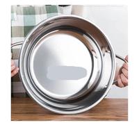 Olla de acero inoxidable con separador Olla sopera de acero inoxidable 24-40 cm y 1,5 mm grosor con doble asa, for cocina doméstica, redonda, inducción(One lattice 36cm)