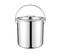 Olla de acero inoxidable con tapa, utensilios de cocina duraderos para sopas, guisos y salsas, perfecta para chefs caseros y cocinar a altas temperaturas