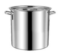 Olla de acero inoxidable, cubo de sopa resistente, cubeta de sopa y utensilios de cocina al vapor, olla multifuncional de alta calidad y duradera para enlatar guisos y preparar sopa, fideos de arroz y