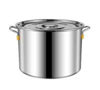 Olla de acero inoxidable, cubo de sopa resistente, cubeta de sopa y utensilios de cocina al vapor, olla multifuncional de alta calidad y duradera para enlatar guisos y preparar sopa, fideos de arroz y