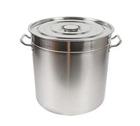 Olla de acero inoxidable grande de 50 l de alto rendimiento, transferencia de calor eficiente, uso versátil (50 L)