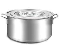 Olla de acero inoxidable, olla de preparación doméstica, gran capacidad, fácil de limpiar, 50 x 28 cm (40 l)