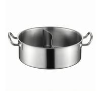 Olla de Acero Inoxidable Olla Sopera Cazo de Profunda para Guisos y Fondos con Agarre Seguro Adecuada para Comidas Compartidas Preparación de Chefs Aficionados, 34CM, style to 15