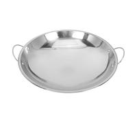 Olla de Acero Inoxidable para Cocinar, Asas Dobles y Bordes Redondeados | Acabado Plata, Superficie Lisa y Diseño Antiadherente, Uso Multi Fuente de Calor, Mesa, Exterior y Porciones