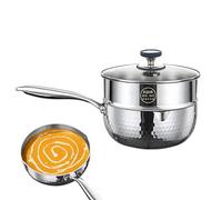 Olla De Acero Inoxidable | Recipiente de Acero Inoxidable con Asa y Pico Vertedor | Olla vaporera para cocinar,para la cocina doméstica, cocinar, freír, guisar, hervir, sopas, salsas, comidas