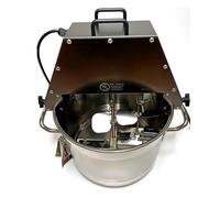 Olla de agitación comercial, mezclador eléctrico de calefacción de 10 L con raspador, ventilador de refrigeración y luz, para salsas, mermeladas, bases de sopa