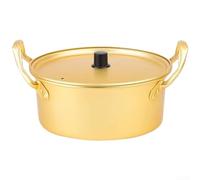 Olla de aluminio de doble mango para preparar alimentos mientras acampas o para picnic, también se adapta a los requisitos comunes de cocina casera (20 cm)