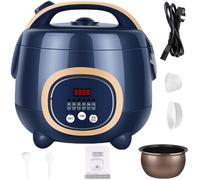 Olla De Arroz 6-en-1 Multifuncional, Con Vaporizador De Estilos Múltiples, Poco Pegajoso, Fácil De Limpiar, Adecuado Para Cocinar Arroz, Porridge, Sopa, Vaporizar Y Yogur.(5L)