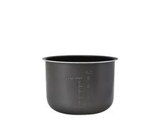 Olla De Arroz Antiadherente De 1,6/3/4/5/6L, Accesorios Interiores De Cristal Negro, Solo Piezas De Cocina, Compatible Con Midea, Revestimiento De Olla A Presión Eléctrica(4L21.9 * 12.8)