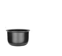 Olla De Arroz Antiadherente De 1,6/3/4/5/6L, Accesorios Interiores De Cristal Negro, Solo Piezas De Cocina, Compatible Con Midea, Revestimiento De Olla A Presión Eléctrica(18 * 10.4)