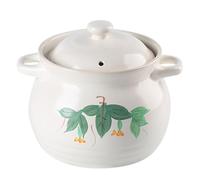 Olla de barro japonesa, ollas de barro, olla de barro, olla de barro de estilo japonés retro, olla de cerámica for estofado, cazuela de arcilla for el hogar r for estofado(White,1100ml)