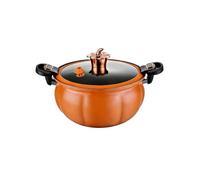 Olla de calabaza multifuncional de hierro fundido, olla a presión ligera, olla antiadherente for estofar, hervir, cocinar al vapor, cocina casera, utensilios de cocina rápida(5L)