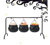Olla de Caldera - Hierro 14,5cm | Tazón de con Soporte | Caldero Candy Bucket Server para golosinas, Cocina, Comedor, Decoración del Hogar, Porche, Mesa Al Aire Libre, Pantalla De, Ki