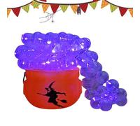 Olla de caldero de bruja,Olla de bruja de Halloween - Olla de caldero bruja para decoración de Halloween - Porta dulces Witch Pot con decoración de bolas transparentes para fiestas temáticas de bru