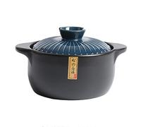 Olla De Cazuela De Cerámica Con Olla De Arcilla Tapa Para Cocinar Sopa Resistente Al Calor De Flores Retro Patrón De Cazuela De Estilo Japonesa Olla De Olla De Cocción,E