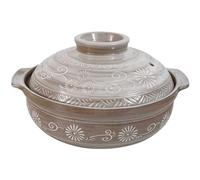 Olla de cerámica con Tapa, cazuela en Forma de L con Tapa, para guisos, Cocina, Olla sopera, Olla de gres, Olla sopera Antiadherente, Olla sopera Redonda, guiso, Olla Cal