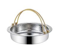 Olla de cerámica for cocinar, cacerolas pequeñas cobre, olla japonesa for sukiyaki, caliente acero inoxidable 304, sartén for shabu, compatible con ollas calientes