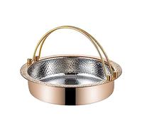 Olla de cerámica for cocinar, cacerolas pequeñas cobre, olla japonesa for sukiyaki, caliente acero inoxidable 304, sartén for shabu, compatible con ollas calientes