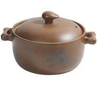 olla de cerámica, Olla De Barro for Cocinar Cazuela Redonda Cerámica Sin Esmaltar Con Tapa, Arcilla Hecha A Mano (amarillo 2,96 Cuartos)