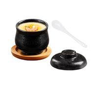Olla De Cerámica Para Cocinar Al Vapor,Cuenco Cerámico Pequeño Impermeable 250ml Para Sopa Y Fideos,Cuenco Para Hacer Flan De Huevo Para Hogar Y Cocina - Para Huevo Verduras Postres Aperitivo