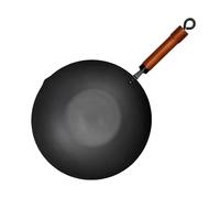 Olla de cocción de hierro sin recubrimiento - sartén de hierro sin recubrimiento de base gruesa para recetas tradicionales | Incluso distribución de calor, sin recubrimiento químico para comidas