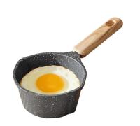 Olla de cocción de leche antiadherente, olla pequeña con mango resistente al calor, olla de fusión de mantequilla de aleación de aluminio, mini utensilios de cocina con boquilla de vertido, cocina
