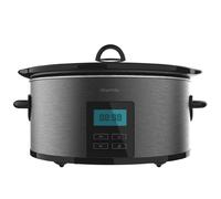 Cecotec Olla de Cocción Lenta de 5,5 litros ChupChup Matic. 240 W, Pantalla LCD, 2 Niveles de potencia y Función mantener Caliente, Tapa de cristal, Cubeta cerámica y Extraíble