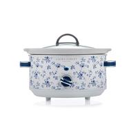 Olla de Cocción Lenta Laura Ashley 3.5L con Estampado China Rose by VQ - Olla Lenta Para 4-5 Personas - Olla Electrica Lnergéticamente Eficiente Con 3 Ajustes de Calor - Arrocera Con Tapa de Cristal