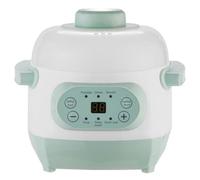 Olla de cocción lenta para sopa, olla eléctrica de 1 l de cerámica, 220 V, 200 W, pequeña olla versátil con 6 modos de cocción, temporizador de reserva y mantenimiento de calor, vaporera par
