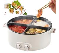 Olla de cocina eléctrica, olla antiadherente multifunción de 7 cuartos de galón con características de mantener el calor, hervir, cocinar al vapor y cocinar a fuego lento para comidas familiares