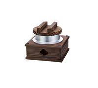 Olla de Cocina Japonesa para Kamameshi, 18 x 15,5 cm de Altura, con Tapa de Madera de Cedro, Olla arrocera para Cocina Japonesa, Hecho en Japón