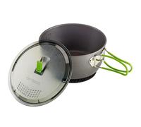 Olla de Cocina Optimus Terra Xpress HE de 1,75 l para Camping con Revestimiento Antiadherente, Asas Tipo Mariposa y Tapa coladora | Olla para Exteriores para Senderismo, bushcraft y vivac.