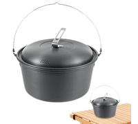 Olla de cocina para acampar | Olla de vapor portátil de 4,5 L de gran capacidad | Olla antiadherente Urdouflage ligero para restauración al aire libre para arroz, albóndigas pequeñas,