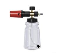 Olla de espuma para limpieza de coche, concentración de espuma ajustable, botella de lavado a presión de boca ancha, 1400-3200 PSI, aleación de aluminio, negro, rojo, 19 x 15 x 11 cm compatible