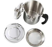 Olla de filtro de aceite de acero inoxidable de 1,3 L con filtro de malla 60, colador de aceite de cocina de gran capacidad para jugo de remolacha, bálsamo de limón, té, caldo de apio, fácil