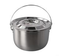 Olla de filtro de aceite de sopa de acero inoxidable para tapa, colador de malla fina para aceites de cocina, cuenco de ahorro de grasa para almacenamiento sellado, 16,5 x 9 cm (2,3 L)